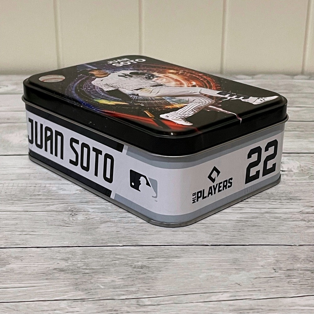 Juan Soto New York Yankees MLB Metal Storage Tin Collectible Box Number 22 - Picture 3 of 6